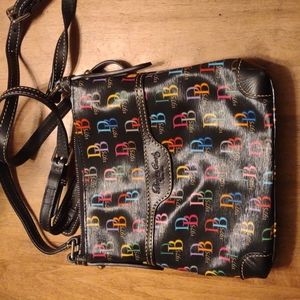 Colorful genuine leather Dooney and Bourke bag